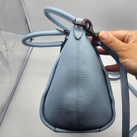 Coach Pebbled Elise Satchel 79316 Waterfall - Picture 3 of 8